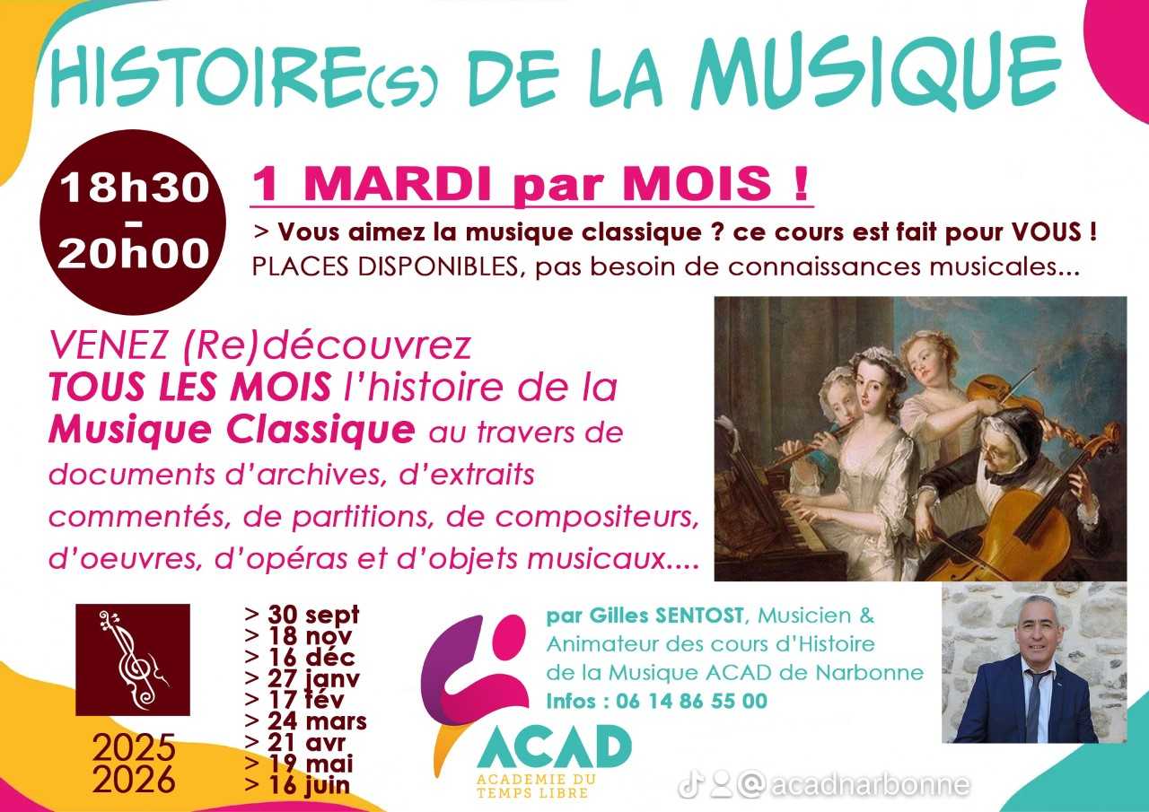 Histoire de la musique 2025